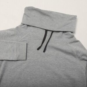 Nike Obsessed Infinity Coverup Sweatshirt Womens S Gray Dri-FIT Cowl Neck